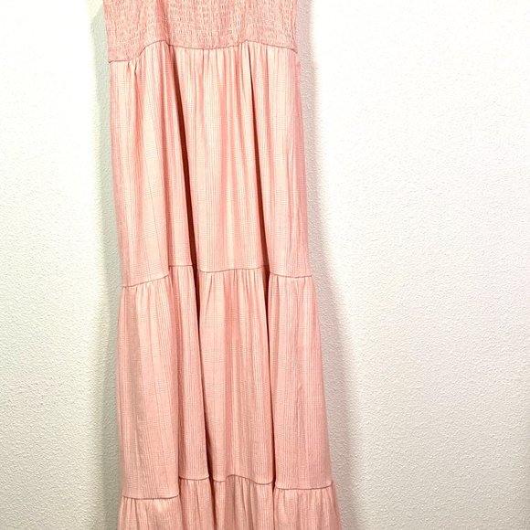 Boho Chic Pink Textured Maxi Dress - Effortless Style‎ by Speechless, Size Small - Picture 3 of 8